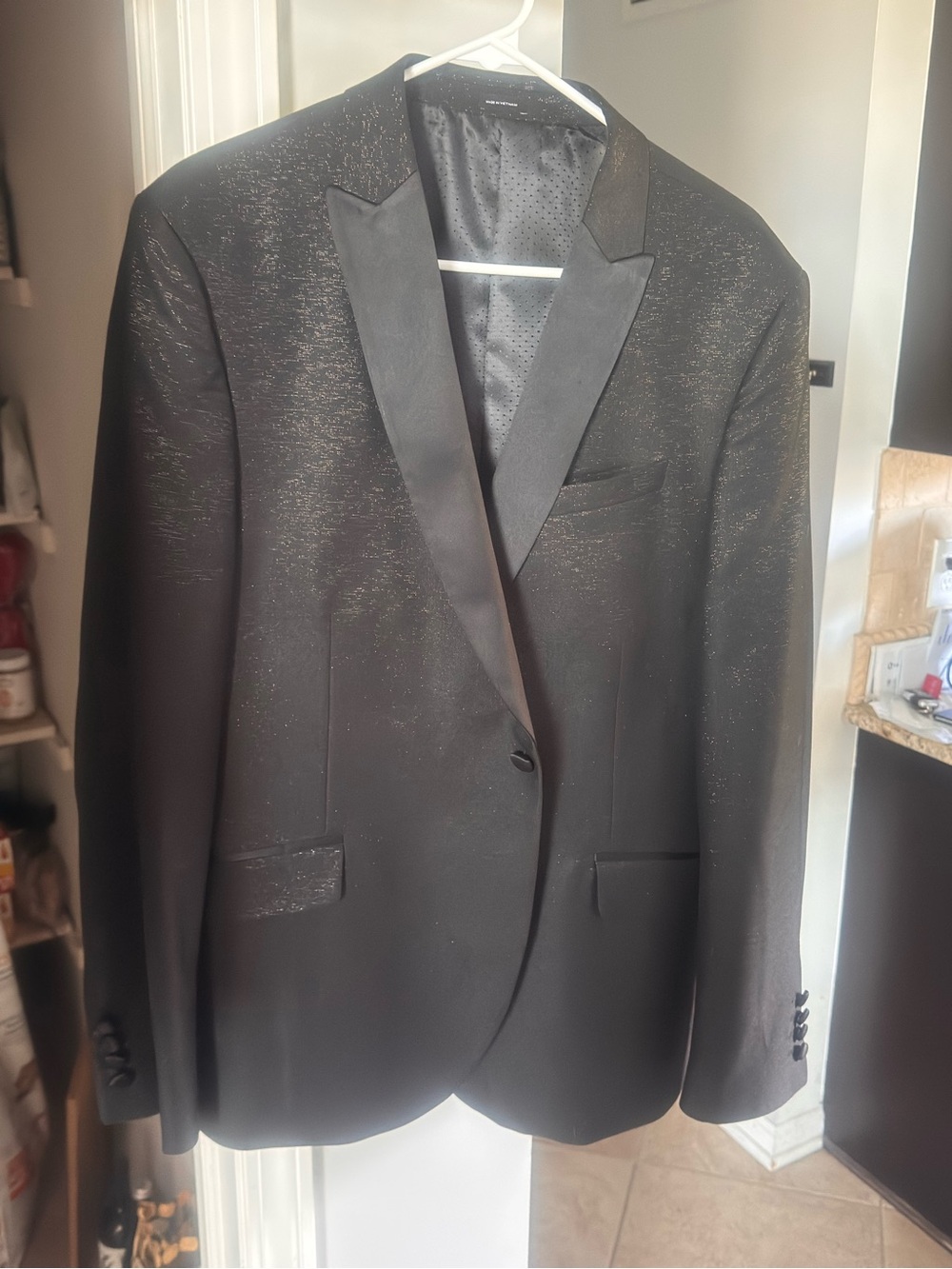 jf j.ferrar Black Sparkle Dinner Blazer
